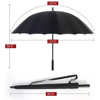Ô Siêu To 24 Nan Cán Dài Bền Chắc | Dù Chống Gió Tán Rộng 130cm Che Mưa Nắng 2-3 Người