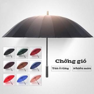 Ô Siêu To 24 Nan Cán Dài Bền Chắc | Dù Chống Gió Tán Rộng 130cm Che Mưa Nắng 2-3 Người