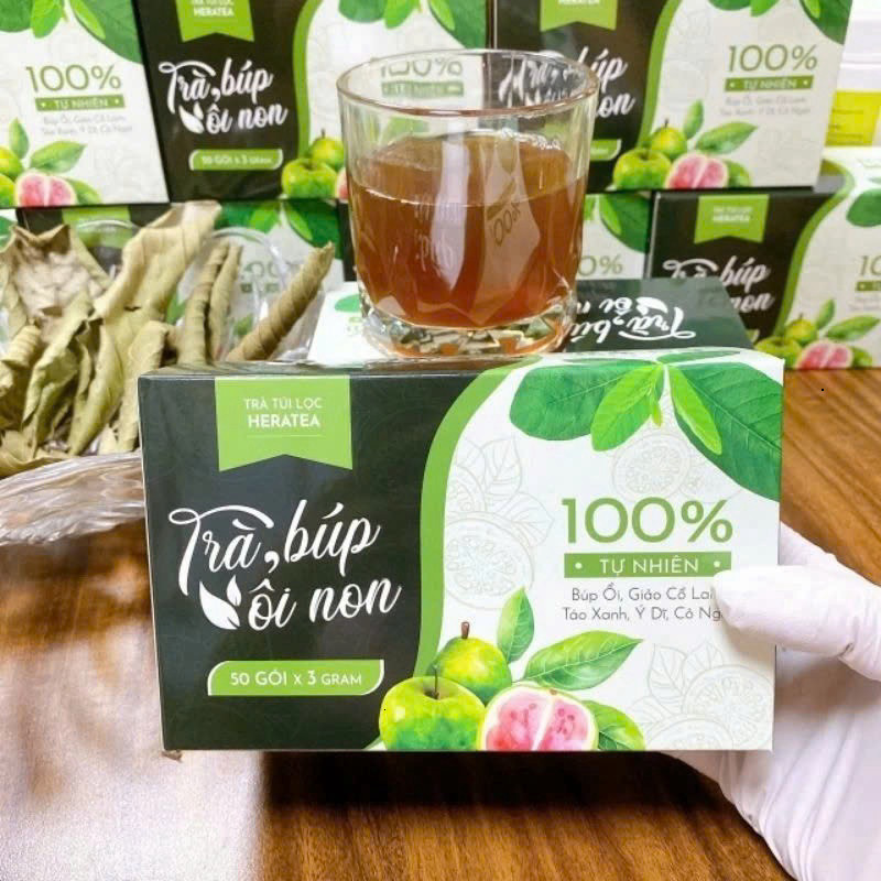 Trà giảm cân Búp Ổi Non Heratea Chính Hãng Cao Cấp Hộp 50 Gói ✅ Trà giảm béo nhanh cấp tốc ngăn ngừa tiểu đường