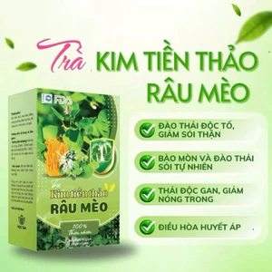 Trà Kim Tiền Thảo Râu Mèo Hộp 30 Gói Chính Hãng Cao Cấp ✅ Bổ thận lợi tiểu thanh lọc cơ thể phòng chống nguy cơ sỏi thận