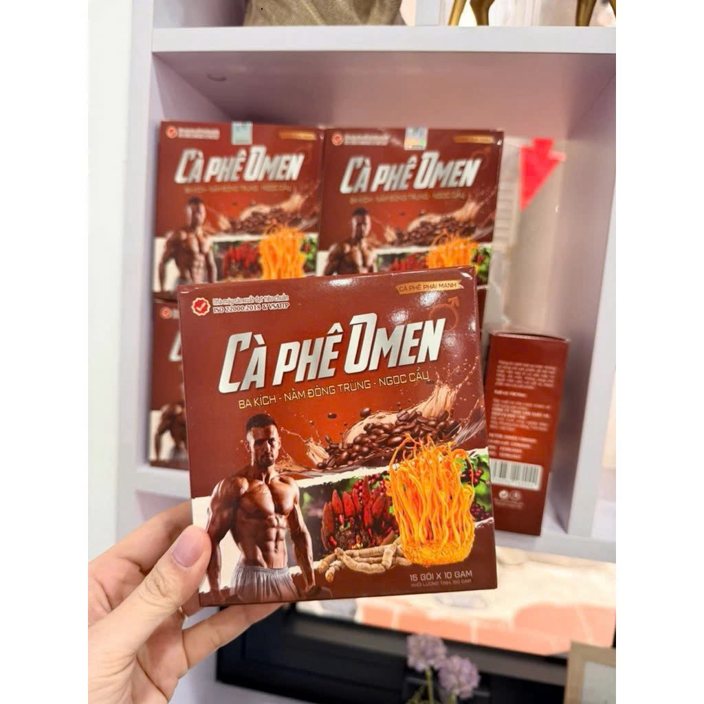 Cà Phê Omen Chính Hãng Cao Cấp Hộp 15 Gói ✅ Cà phê bổ thận tráng dương tăng cường sinh lý nam chống xuất sớm thận khỏe