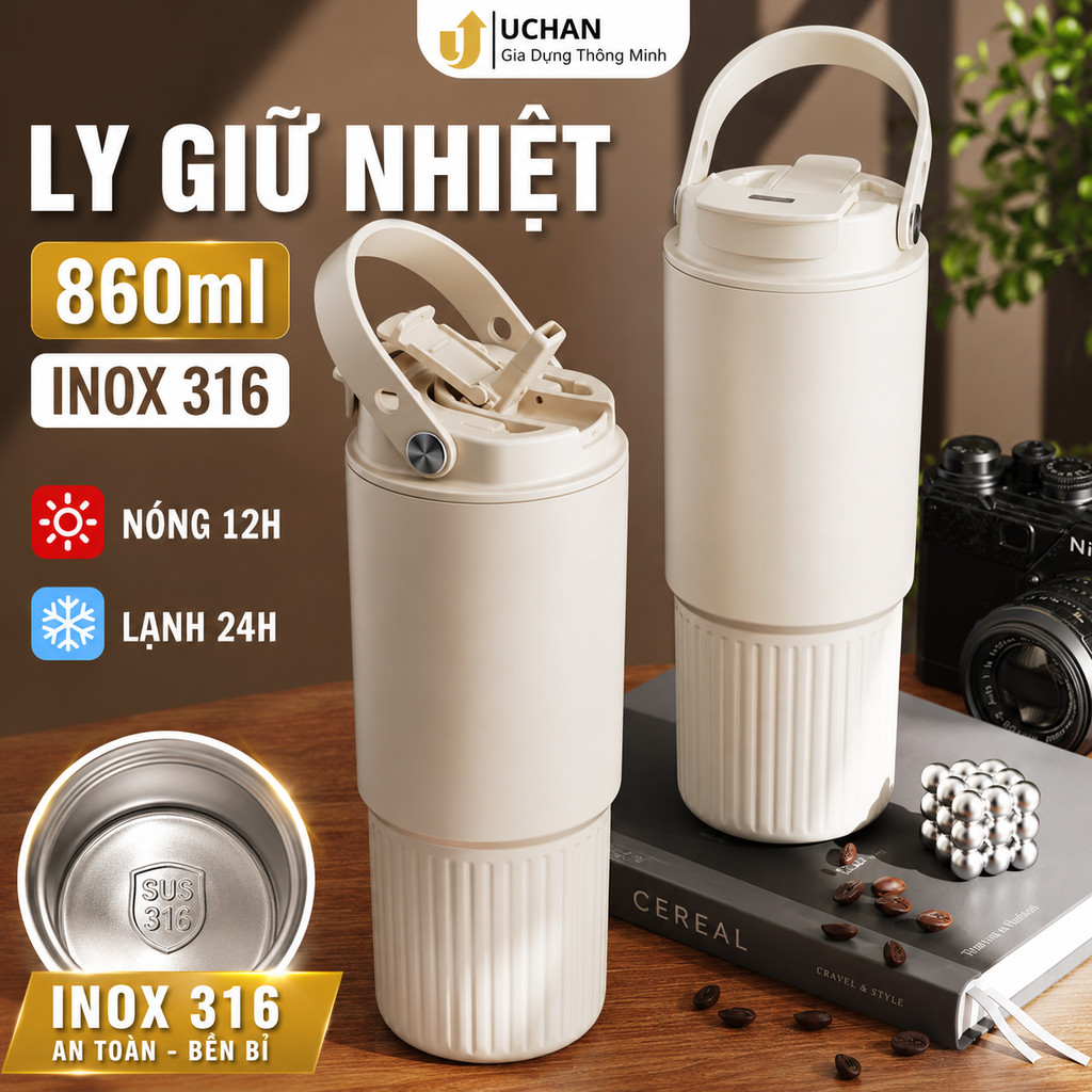 Ly giữ nhiệt inox 316 860ml LY10
