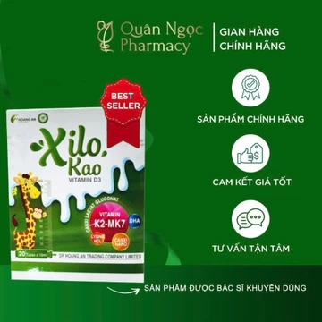 [HÀNG CHUẨN] Siro XILO KAO hộp 20 ống Vitamin D3,bổ sung vitamin K2 và DHA cho cơ thể