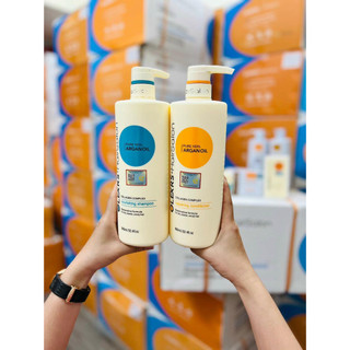[ TEM PHỤ CTY ] Cặp Dầu Gội Xả Olexrs Argan Oil Collagen Hair Salon 500ml Cho Tóc Khô Hư Tổn LT