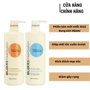 Dầu gội và xả Olexrs Argan Oil Pure 960ML