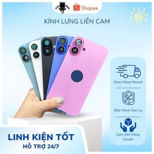 Kính Lưng Liền Cụm Cam Dành Cho 14/14pl/15/15pl/16/16pl , Tặng Kèm Zon Áp Lưng , Kính Màu Đẹp , Lên Máy Long Lanh