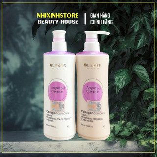 [ TEM PHỤ CTY ]  Cặp Dầu Gội Xả Olexrs Argan Oil Collagen Hair Salon 960ML