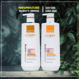 [ TEM PHỤ CTY ]  Cặp Dầu Gội Xả Olexrs Argan Oil Collagen Hair Salon 960ML