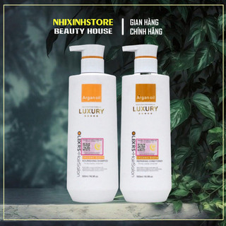[ TEM PHỤ CTY ]  Cặp Dầu Gội Xả Olexrs Argan Oil Collagen Hair Salon 960ML