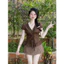 Sét áo kate chân váy lenin có lót quần lưng thun khoá kéo chuẩn hình cao cấp Shop MonFashion