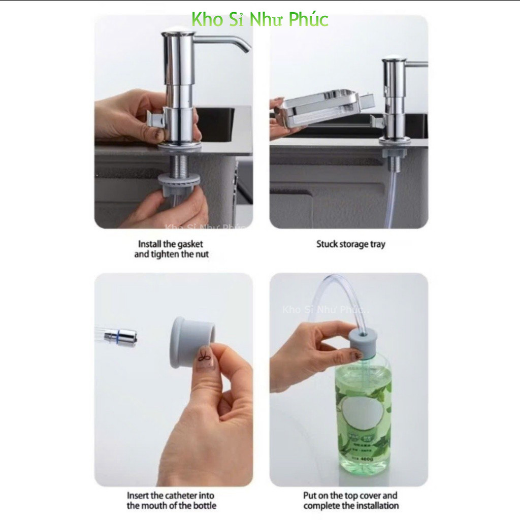 Vòi bơm nước rửa chén Nâng Cấp Mới Cao Cấp,bộ vòi hút nước rửa chén,vòi lấy nước rửa bát gắn chậu rửa-♥️