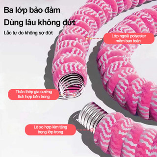 [HOT] Vòng Lắc Eo Lò Xo Bọc Vải dệt HARU Tập Thể Dục, Tập Gym, Tập Yoga Tại Nhà 1,5kg - 2,5kg PM ..
