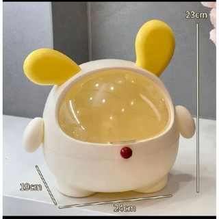 [HOT] Thùng Rác Để Bàn Tai Gấu Dễ Thương Kèm Nắp Chống Bụi – Hộp Lưu Trữ Mini Đa Năng Đ.A ..