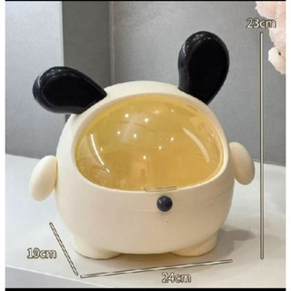 [HOT] Thùng Rác Để Bàn Tai Gấu Dễ Thương Kèm Nắp Chống Bụi – Hộp Lưu Trữ Mini Đa Năng Đ.A ..