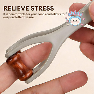 [HOT] Con lăn gỗ nguyên khối Máy mát xa ngón tay Kinh tuyến Tay Giảm mệt mỏi ngón tay / Cứng khớp Massage t.thiều ..
