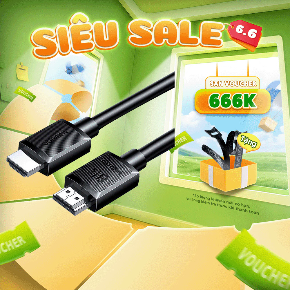 Cáp HDMI 2.1 1M-5M Ugreen HD175 | Hỗ trợ 8K@60Hz 48Gbps | Hỗ trợ HDR eARC | Bảo hành 18 tháng 1 đổi 1 45430