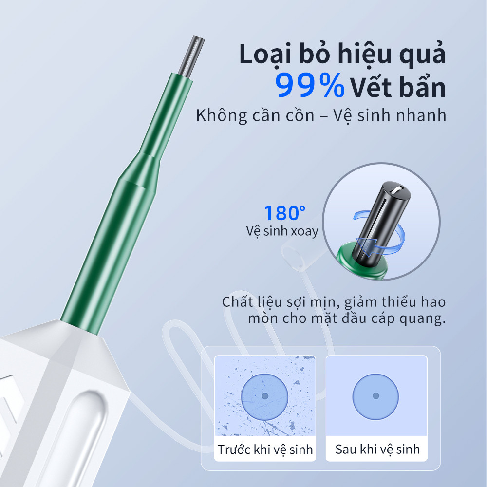 But Ve Sinh Soi Quang SC FC ST LC MU 1.25mm 2.5mm Dung Cu Lam Sach Cong Quang FTTH
