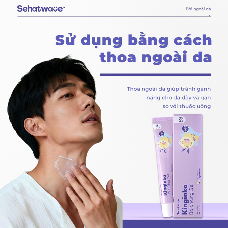 [2 tặng 1] Sehatwave Gel chăm sóc cổ họng Họng khó chịu Sưng tấy Đau ho Giảm khó chịu Kinginka Balancing Gel