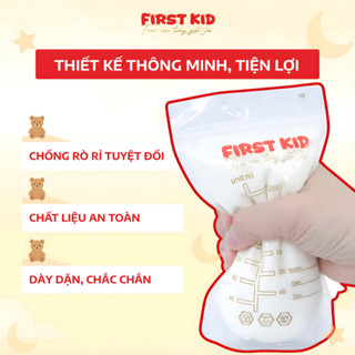 [Deal Mở Bán] Túi Trữ Sữa Cảm Biến Nhiệt FIRST KID 250ml – Báo Nhiệt Độ An Toàn, Trữ Sữa Tiện Lợi Cho Mẹ Sữa
