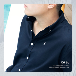[NEW T6] Áo sơ mi nam Tay Ngắn OXFORD PREMIUM, BST MEN's JOURNEY, Cao Cấp, Thanh Lịch - POLOMANOR