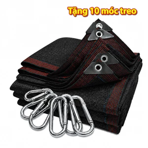 Lưới che nắng ngoài trời 80-86% . May viền , đóng 1mét 1khoen xung quanh lưới