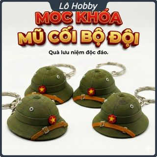 Móc khóa mũ cối bộ đội – Quà lưu niệm độc đáo, biểu tượng Việt Nam