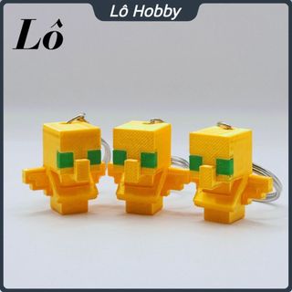 Móc Khóa Game Minecraft Totem Hồi Sinh (Totem of Undying) Phụ kiện treo balo