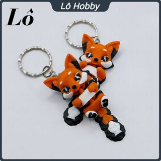 Móc Khóa Cáo Đuôi Khớp Handmade - Phụ Kiện Trang Trí Chìa Khóa Xe