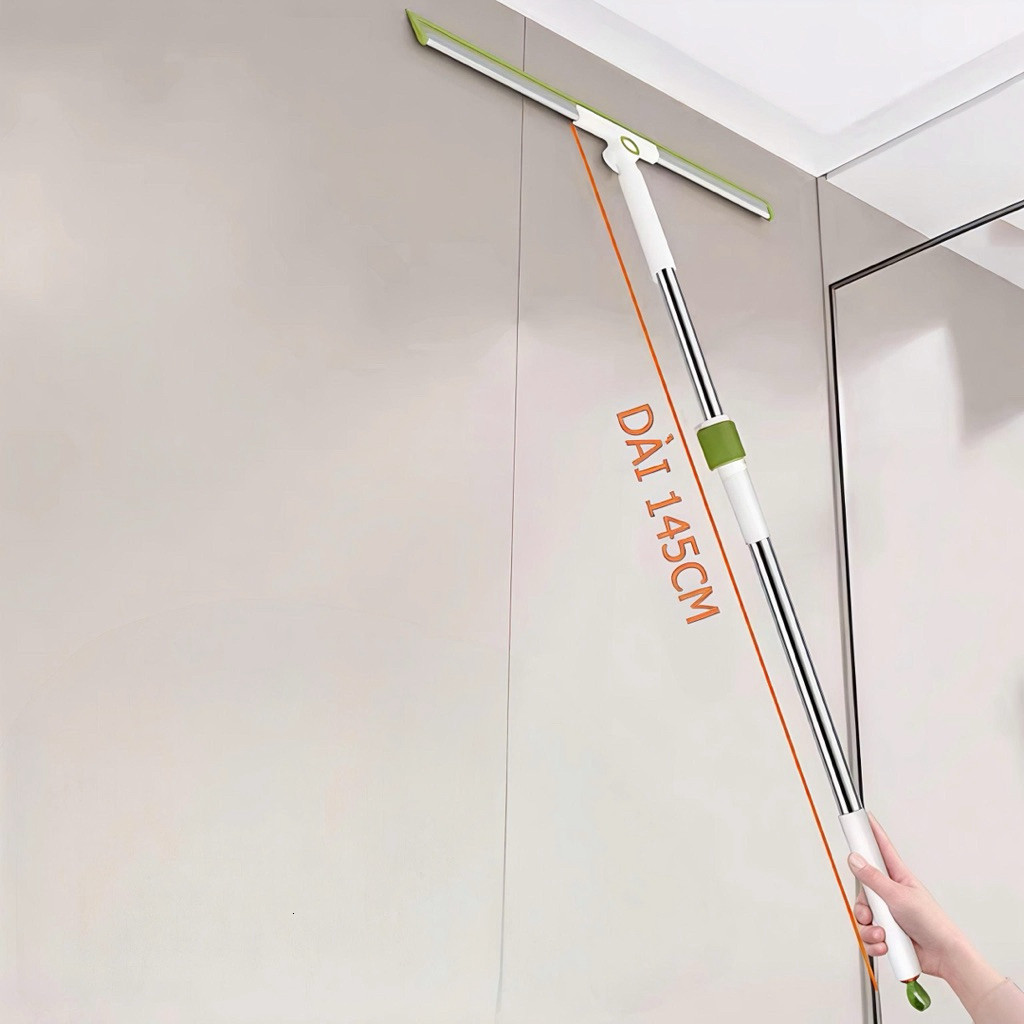 Cây Gạt Kính, Gạt Nước Magic Silicon Vệ Sinh Tiện Dụng Cán Dài Xoay 180 độ