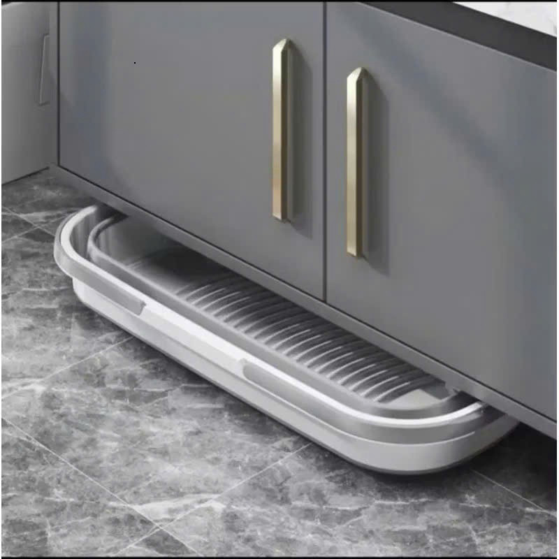 Thau Gấp Gọn Có Bánh Xe, Chậu Nhựa Gấp Gọn Dùng Cho Cây Lau, Chổi Lau Nhà Tiện Lợi
