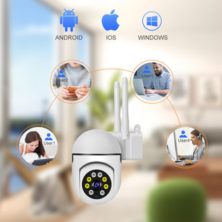 V380 Camera 3MP Wifi liên lạc nội bộ 360 độ 1080P Camera an ninh Màn hình Camera Theo dõi tự động, Chống nước, Nhìn ban
