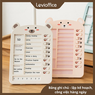 Bảng Ghi Chú Đa Năng LoviOffice 3815 Để Bàn - Khay Đựng Giấy Ghi Nhớ Lập Kế Hoạch Công Việc, Decor Bàn Học Ngăn Nắp