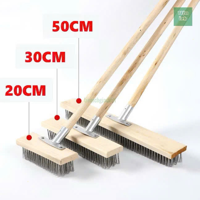 (LOẠI 1)Chổi Sắt Chà Rêu Cầm Tay Không Rỉ Chà Rửa Vệ Sinh Rong Rêu Ố Vàng Nền Nhà Sân Vườn,Ngoài Trời,Bể Bơi
