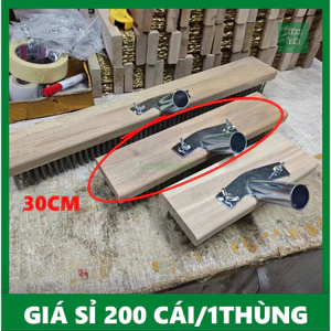 Chổi cọ rêu 30cm ( KHÔNG KÈM CÁN ) sợi dài 4.1cm chà cọ rong rêu mảng bám nền sân vườn bê tông gạch hồ bơi