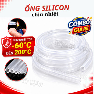 [Combo-Giá rẻ] Ống silicon dẻo chịu nhiệt, không mùi
