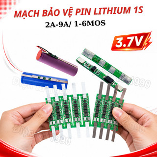 [Combo-Giá rẻ] Mạch bảo vệ pin Lithium 1S 3.7V 2A - 9A (1 - 6 MOS) có hàn kẽm sẵn