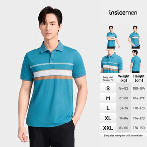 Áo Polo Nam tay ngắn Insidemen Polyamide chạm mát tay Regular Fit IPS021AS2