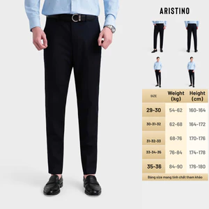 Quần Âu Nam Aristino Slim Fit Vải Polyester,Rayon,Spandex Cạp tăng đơ điều chỉnh ATR601EDP01