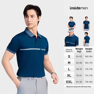 INSIDEMEN Áo Polo Nam Slim Fit Phong cách thanh lịch trẻ trung nhiều màu IPS130AS2