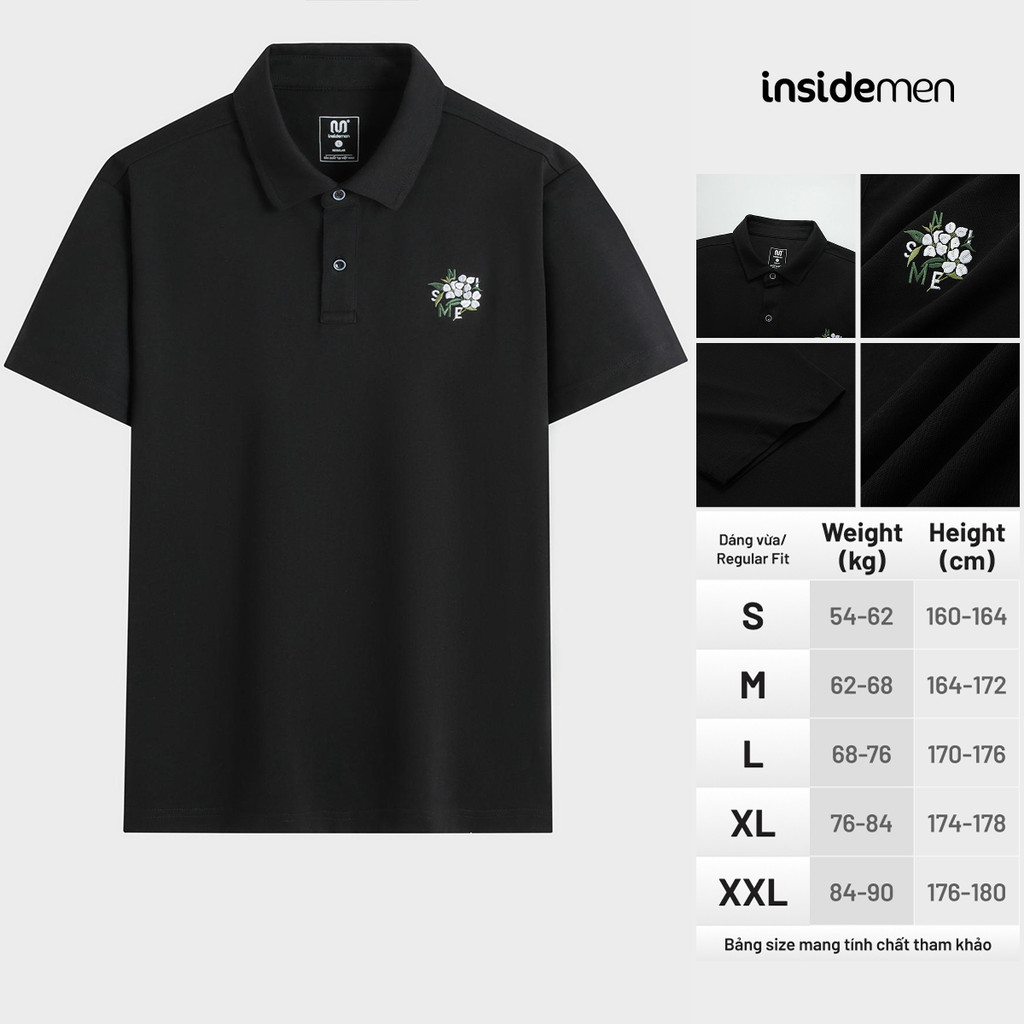 Áo Polo Nam Insidemen Regular 100% Cotton thoáng khí IPS056AS