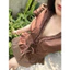 Set bộ nữ đi chơi áo kiểu corset bèo phối chân váy ngắn xếp ly sọc tăm vải thô mềm phong cách Hàn Quốc HCOM27450