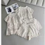 Sét Bộ Đũi Cổ Sen Viền Ren Phối Quần Short Bèo Siêu Xinh ,Sang Chảnh, Dễ Thương ,Hottrend