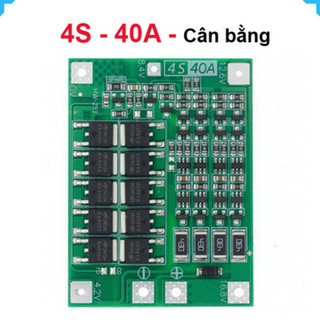 Mạch sạc bảo vệ pin Lithium 3S/4S 40A 60A 18650 BMS 11.1V 12.6V/14.8V 16.8V