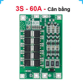 Mạch sạc bảo vệ pin Lithium 3S/4S 40A 60A 18650 BMS 11.1V 12.6V/14.8V 16.8V