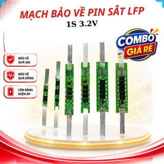 [Bán sỉ combo] Mạch bảo vệ pin sắt LifePo4 1S 3.2V có sẵn kẽm hàn