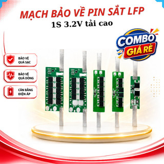 Mạch bảo vệ pin sắt LifePo4 1S 3.2V công suất lớn có sẵn kẽm hàn