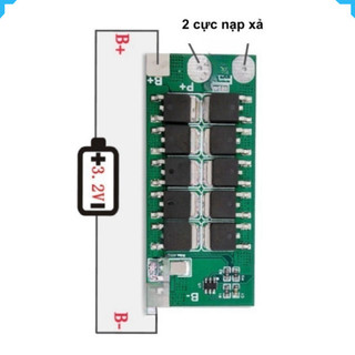 Mạch bảo vệ pin sắt LifePo4 1S 3.2V công suất lớn có sẵn kẽm hàn