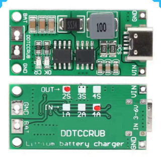 Mạch sạc cổng type C tăng áp dùng cho pin Lithium 3.7V 2S/3S/4S dòng sạc 1 - 4A