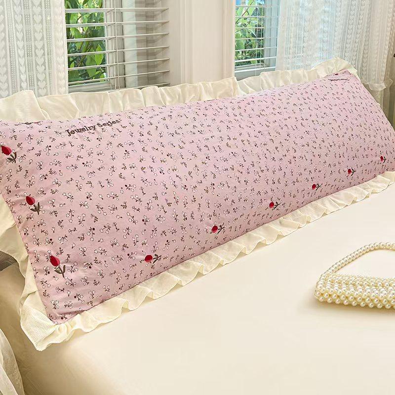 VỎ GỐI BÔNG MÂY MỚI 2026 – VIỀN HOA THÊU DỄ THƯƠNG – CHUẨN A LÀNH TÍNH – VỎ GỐI DÀI ĐÔI CHO KÝ TÚC XÁ, CẶP ĐÔI