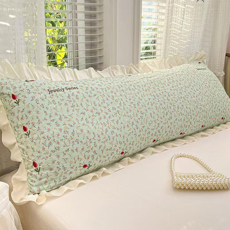 VỎ GỐI BÔNG MÂY MỚI 2026 – VIỀN HOA THÊU DỄ THƯƠNG – CHUẨN A LÀNH TÍNH – VỎ GỐI DÀI ĐÔI CHO KÝ TÚC XÁ, CẶP ĐÔI